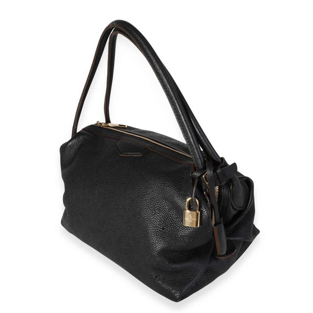 Louis Vuitton Black Mahina Leather Galatea